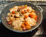 Foto del paso 9 de la receta: Pechuga de pavo con vino blanco, pasas y uva