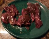 A picture of step 2 of Marinated Moose & Venison Grilled Steaks.