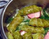 A picture of step 4 of Romanian Sarmale.