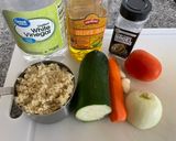 Foto del paso 1 de la receta: Deliciosa 🥳Ensalada de quinoa, con aguacate y queso feta