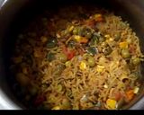 A picture of step 6 of Elbow pulav.