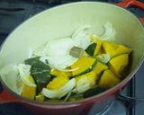 A picture of step 1 of Kabocha Squash Dutch Oven Potage.