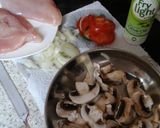 A picture of step 1 of My Sizzling Chicken on a platter 😆.