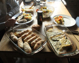 Foto del paso 20 de la receta: 4 en 1. Pan, ensalada, ruleros rellenos y berenjena a la mía