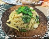 A picture of step 6 of Nanohana Japanese-Style Pasta.