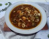 Foto langkah ke 7 dari resep Cumi udang asam manis pedas.