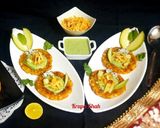 A picture of step 5 of Falari sabudana disk chaat.