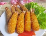 Foto langkah ke 7 dari resep Udang Goreng Tepung Roti/ Ebi Furai.
