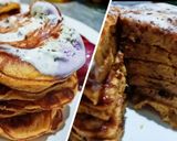 Foto langkah ke 5 dari resep Breakfast pan cake sehat takaran sendok cuma 3 menit DONE!!.