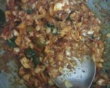 A picture of step 3 of Cabbge besan.