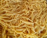 A picture of step 1 of Spaghetti.
