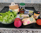 Foto del paso 1 de la receta: Ensalada de verano, con verduras, conservas de pescado y fruta