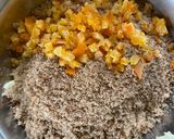 A picture of step 1 of Brown bread crumbs pudding.