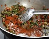 A picture of step 2 of Colourful Pulao.