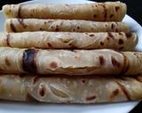 A picture of step 7 of CHAPATI#themechallenge#coconutchapatichallenge.