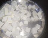 A picture of step 2 of Palak Paneer.