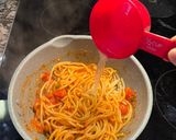 A picture of step 6 of 1 pot tomato pasta 🍝.