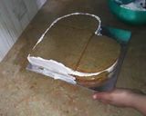 A picture of step 6 of Coffee cocktail cake (heart shape 2nd part).