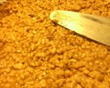 A picture of step 2 of sunshines peanut butter rice krispies.