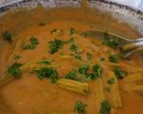 A picture of step 4 of Drumsticks sabji.
