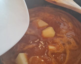 Foto del paso 10 de la receta: Albóndigas con jamón en salsa de Pedro Ximénez con patatas