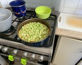 A picture of step 10 of Frieda’s Rhubarb Cake.