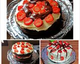 A picture of step 3 of Chocolate Cake with Strawberries.