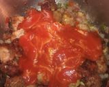 Foto del paso 3 de la receta: Albóndigas de carne picada con patata y pimientos fritos