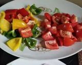 A picture of step 1 of Kadai Paneer.
