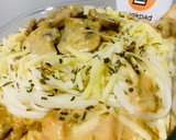 Foto del paso 7 de la receta: 🍜PASTA SECA🍜 (TALLARINES) 🍜CON SALSA CREMOSA DE 🍄🍄CHAMPIGNONES 🍄