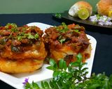 A picture of step 7 of Masala pav.