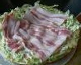 A picture of step 7 of Okonomiyaki.