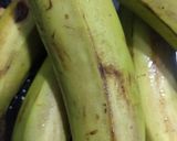 A picture of step 1 of Jain Raw Banana Rosti.