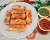 A picture of step 6 of Unique healthy tasty bread potato rolls (snack or tiffin recipe for kids).
