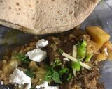A picture of step 6 of Gobhi gosht.