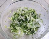 A picture of step 2 of Fried Cabbage Shiso Pork Roll.