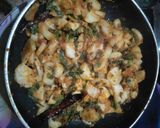 A picture of step 5 of Mooli ki sabzi.