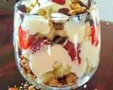 A picture of step 1 of Gorgeous Granola Muskmelon fruity delight.