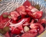 Une image de l'étape 2 de Saucisses, tomates, olives….