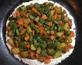 A picture of step 10 of Poha Veggie Roastie.