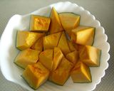 A picture of step 1 of Kabocha Squash Manju.