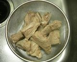 A picture of step 2 of The Meat is Fall-Apart Tender! Daikon Radish and Spareribs Simmered with Kimchi.