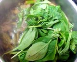 A picture of step 2 of My Creamed Roast Garlic, Asparagus & Spinach Soup.