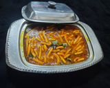 A picture of step 9 of Kathiyawadi sev tamatar ki sabji.