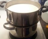 A picture of step 1 of Homemade farmers cheese.