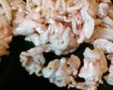 A picture of step 3 of New Potatoes and Pork Stir Fry with Butter and Soy Sauce.