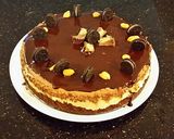 A picture of step 18 of Peanut Butter and Chocolate Mousse Torte.