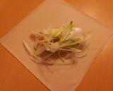 A picture of step 5 of Very Easy Japanese Leek and Chicken Tenderloin Spring Rolls.