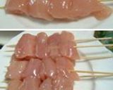 A picture of step 3 of Simple, Plump & Soft Chicken Tender Yakitori.