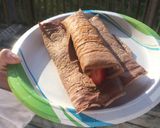 A picture of step 1 of Chocolate Crepes.